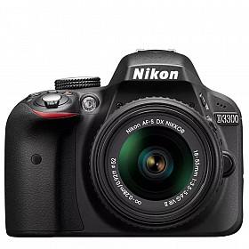 Nikon D3300 con lente