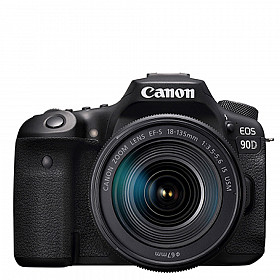 Canon 90D con lente